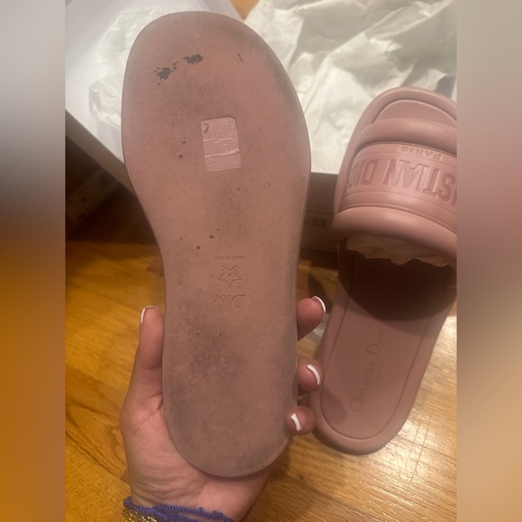 Christian Dior Pink Slides - AUTHENTIC - Picture 3 of 7